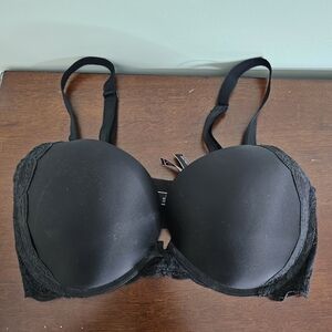 Victoria's Secret Dream Angels Push Up Black Lace Bra Size 36E(DD)
